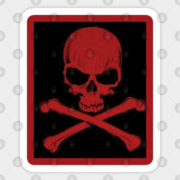 Skull And Crossbones Sticker by equiliser